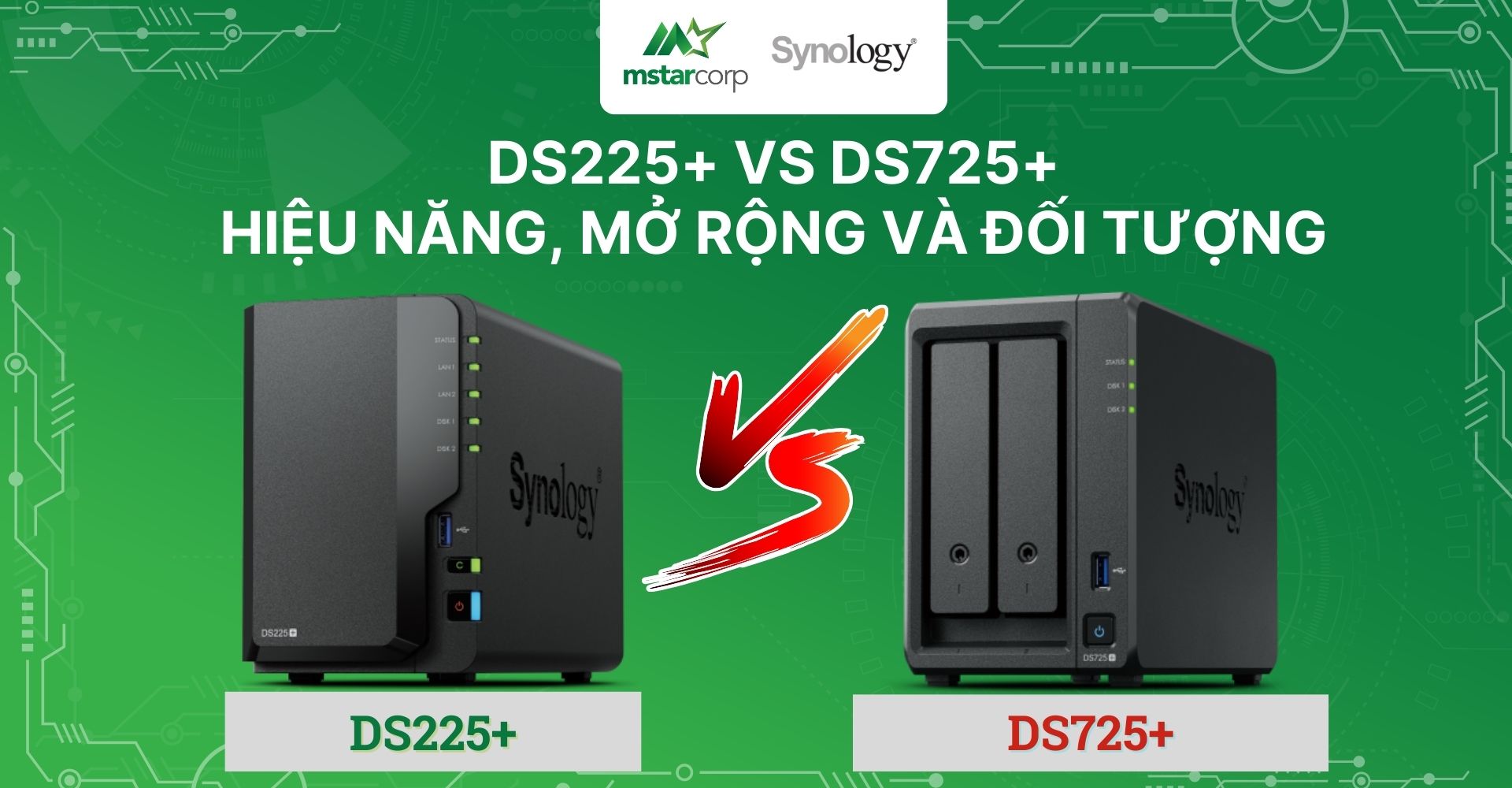 DS225+ vs DS725+: Cân đo hiệu năng, mở rộng và đối tượng sử dụng