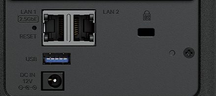 Cổng kết nối của DS225+ vs DS725+