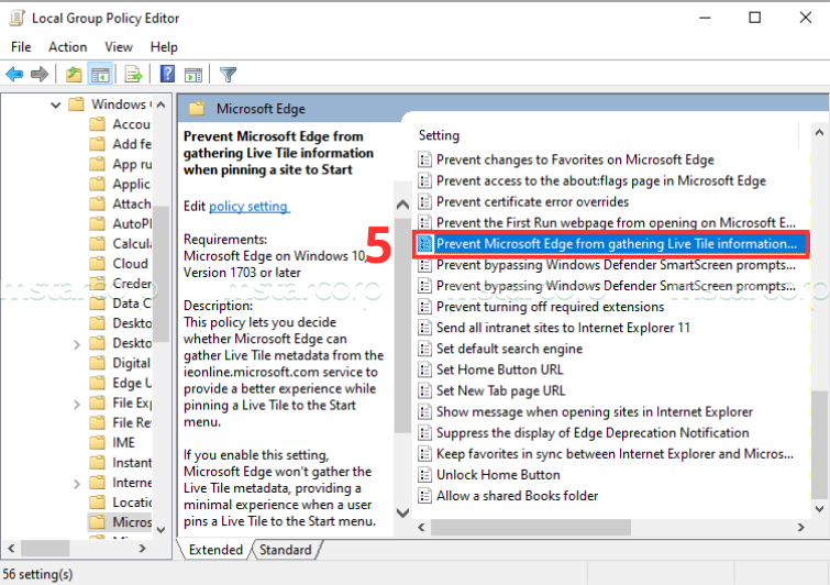 Sử dụng Local Group Policy Editor để sửa lỗi Microsoft Edge tự mở liên tục