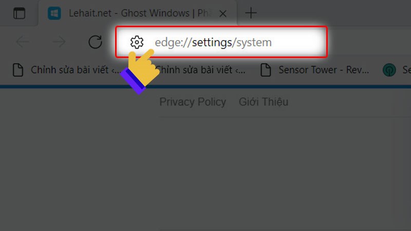 Tắt cài đặt tự mở trong Microsoft Edge