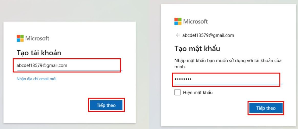 Cách tạo tài khoản Microsoft bằng OneDrive