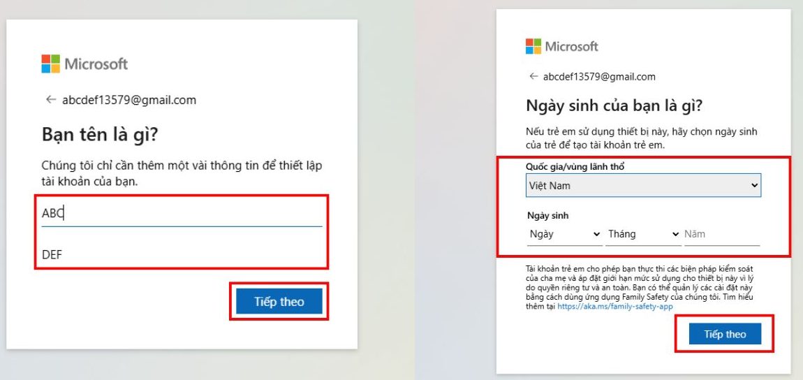 Cách tạo tài khoản Microsoft bằng OneDrive