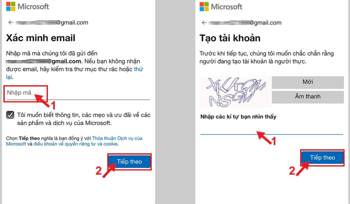 Cách tạo tài khoản Microsoft bằng OneDrive