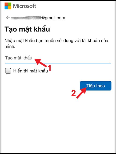 Tạo tài khoản Microsoft trên điện thoại nhanh chóng
