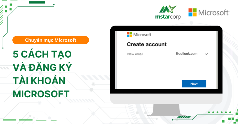 5 cách tạo và đăng ký tài khoản Microsoft