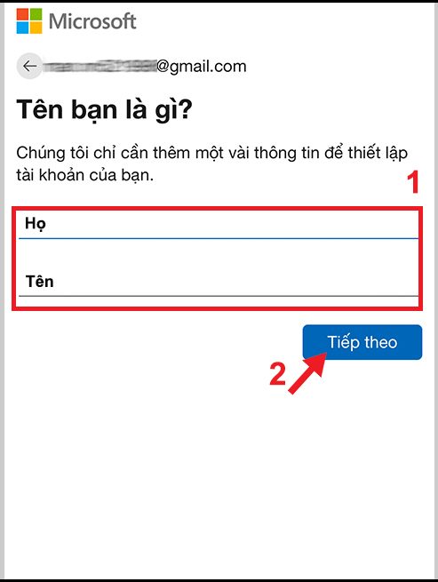 Tạo tài khoản Microsoft trên điện thoại nhanh chóng