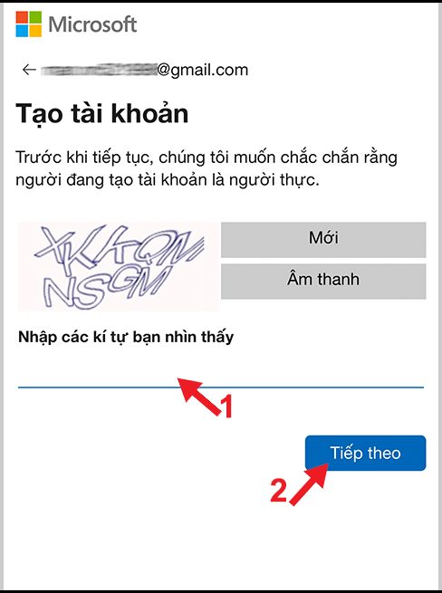 Tạo tài khoản Microsoft trên điện thoại nhanh chóng