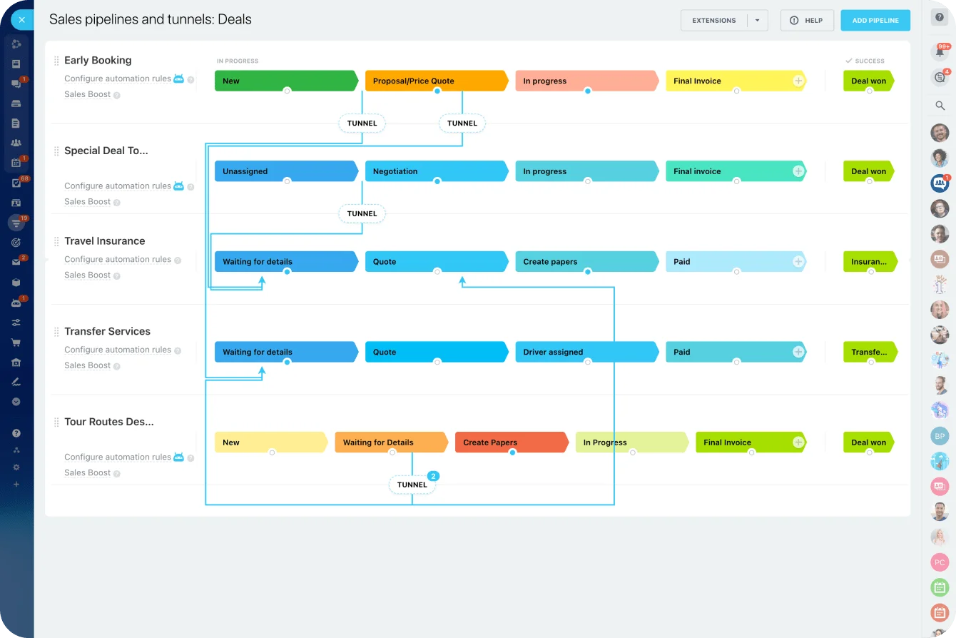 Tạo pipeline và giai đoạn bán hàng (Sales Stages)