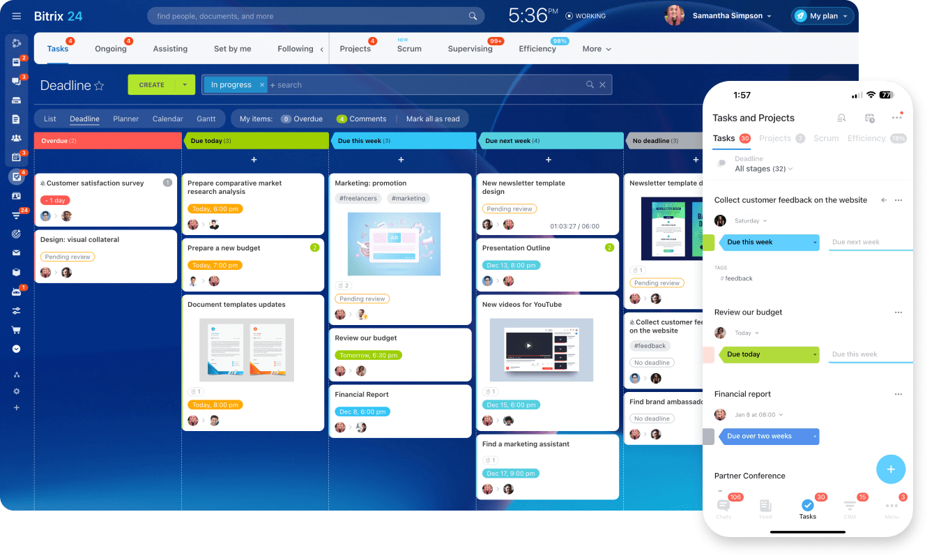 Tích hợp bảng Kanban trong hệ thống quản lý tác vụ và dự án