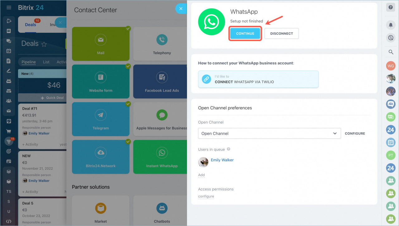 Tích hợp WhatsApp (Nguồn: Internet)