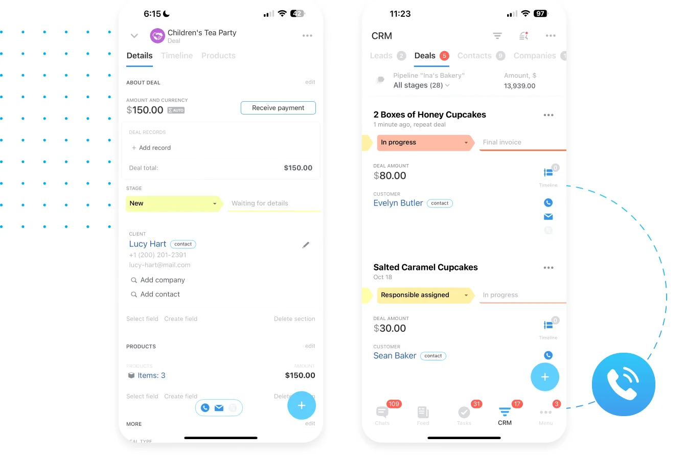 Quản lý giao dịch (Deals) và bán hàng lưu động
