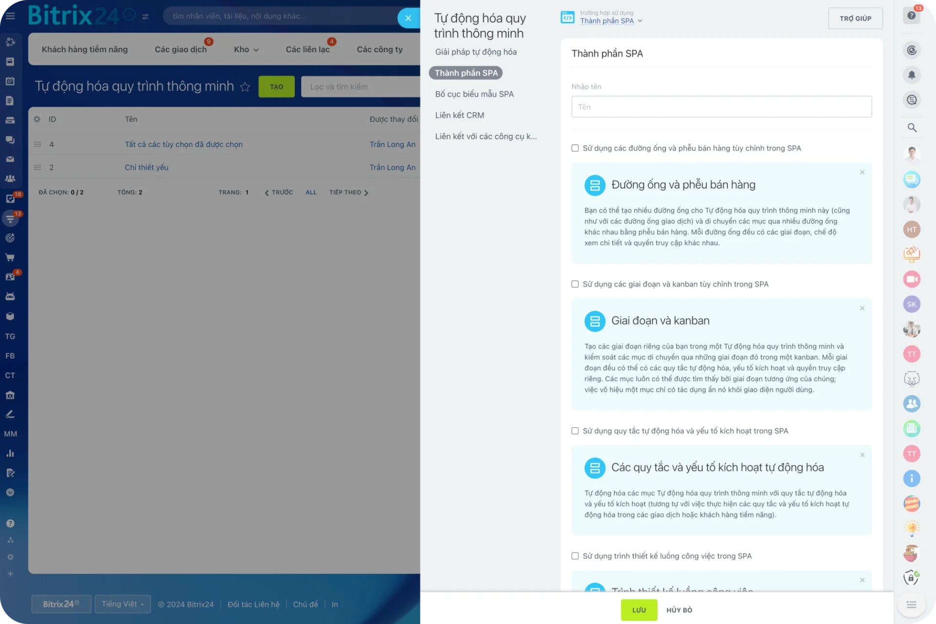 Tự động hoá quy trình trên Bitrix24 (Nguồn: Internet)