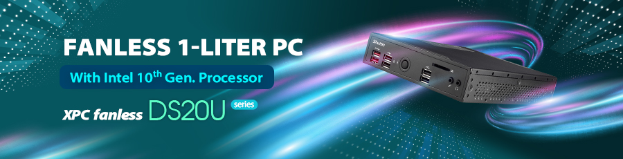 Dòng DS20U V2 là máy tính siêu nhỏ gọn không quạt (fanless ultra-compact PC)