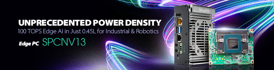 Shuttle SPCNV13 mang đến giải pháp AI nhúng lý tưởng với sức mạnh xử lý tăng tốc CUDA