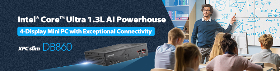 Shuttle DB860 mang đến năng lực điện toán AI Edge