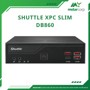 Máy tính mini Shuttle XPC slim DB860 trước