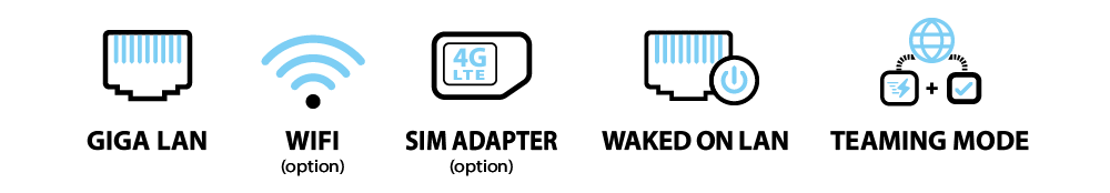 Kết nối mạng tốc độ cao và tùy chọn không dây