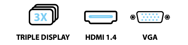 Mặt sau X50V8 được trang bị cổng HDMI và VGA