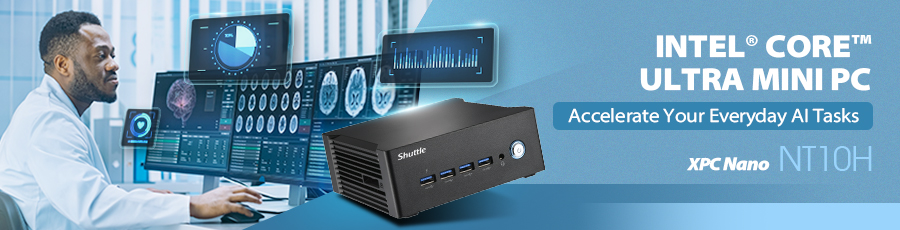 Shuttle NT10H là dòng mini PC nhỏ gọn theo chuẩn NUC