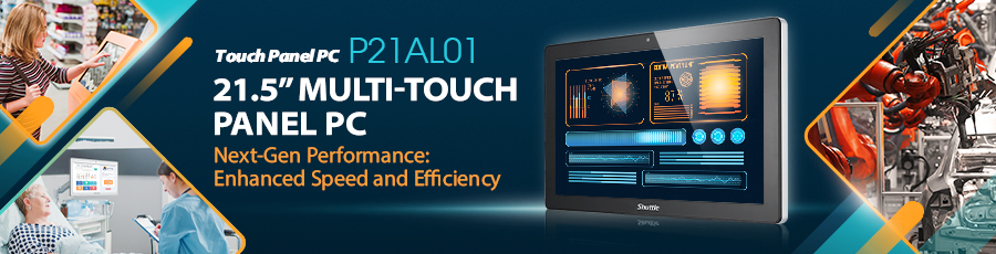 Shuttle P21AL01 là Panel PC công nghiệp HMI thiết kế không quạt, sử dụng bộ vi xử lý Intel® Alder Lake-U/UE thế hệ 12