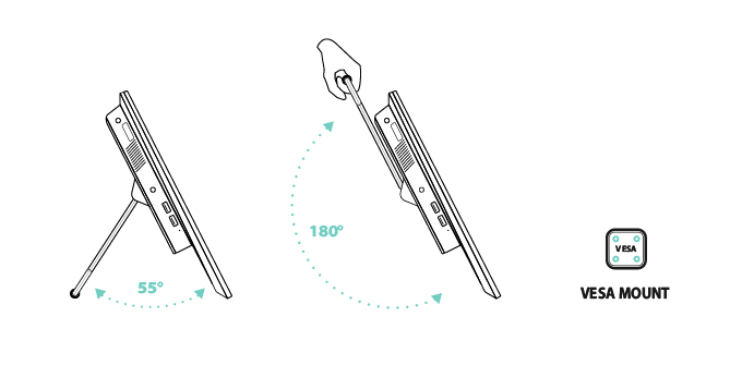 Chuẩn treo VESA, linh hoạt không gian lắp đặt