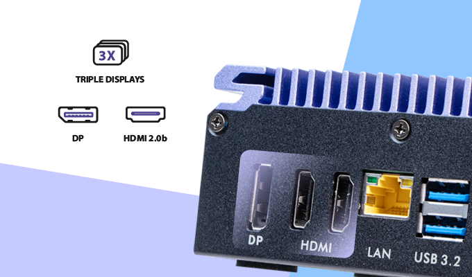 Thiết kế siêu nhỏ gọn, sẵn sàng hiển thị 4K đa màn hình