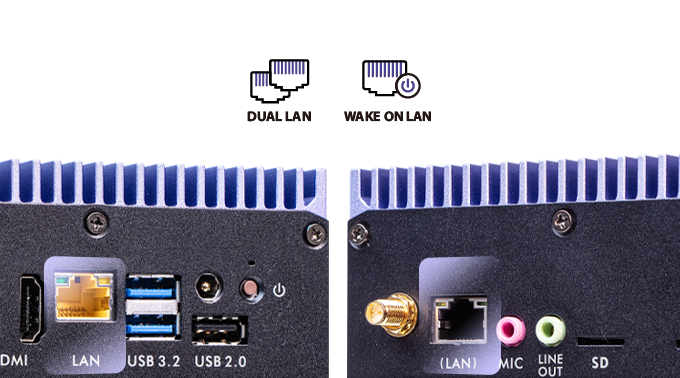 Kết nối mạng liền mạch và hỗ trợ Wake On LAN