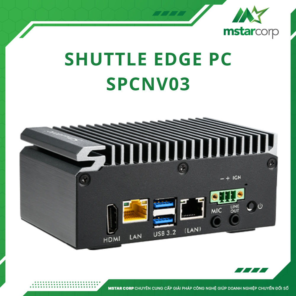 Máy tính Shuttle Edge PC SPCNV03 bên