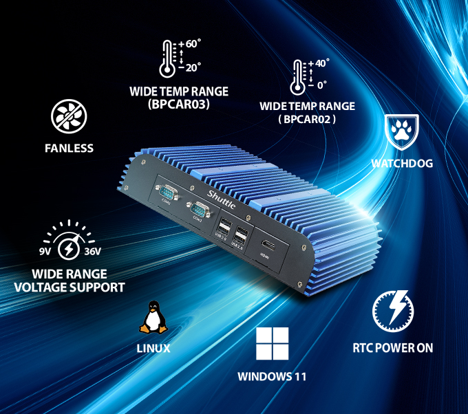 Tính năng bổ sung của BPCAR02 / BPCAR03