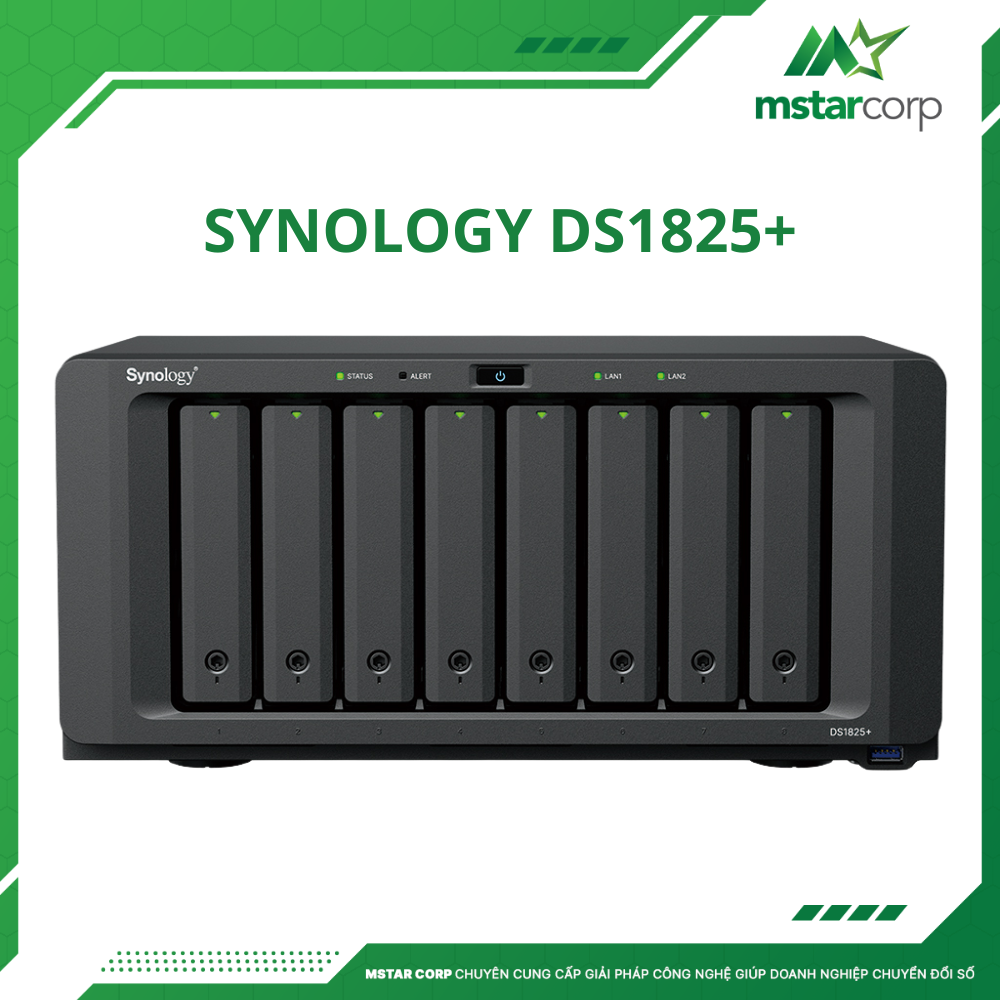 Synology DS1825+: NAS 8 Khay