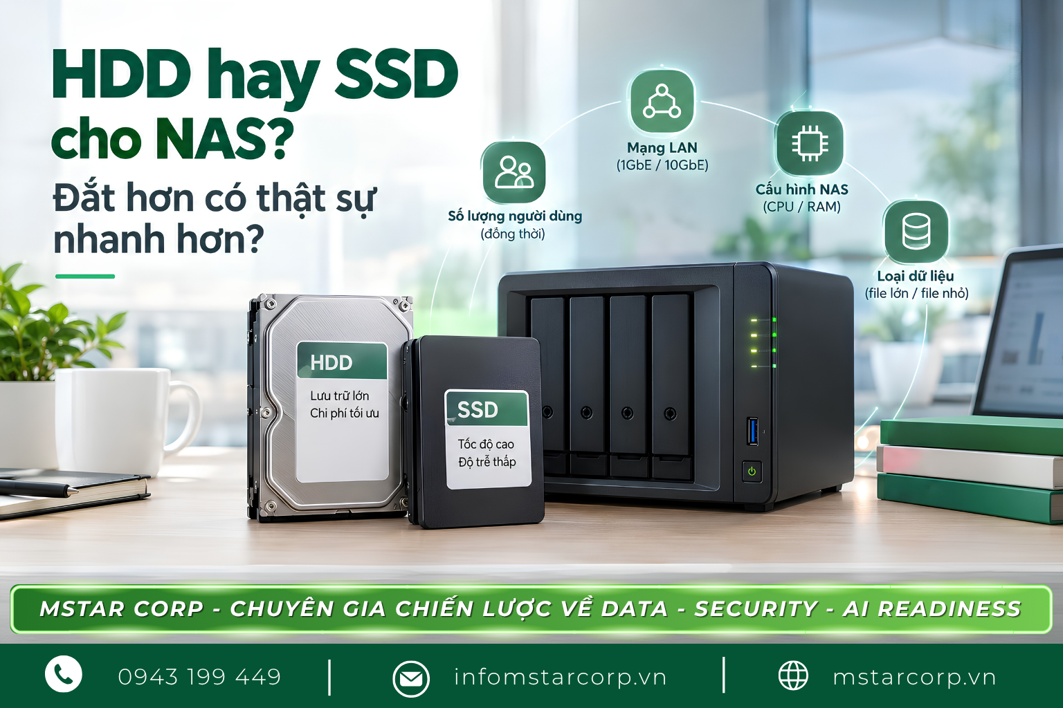 HDD hay SSD cho NAS?