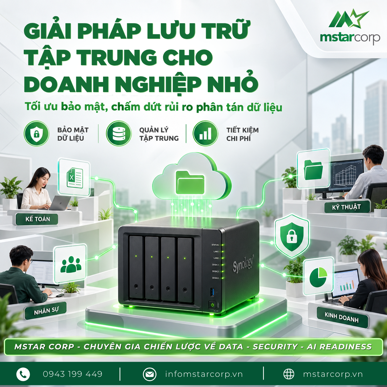 NAS là gì? Hướng dẫn chọn NAS cho doanh nghiệp nhỏ từ A–Z
